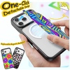 OMOTON for iPhone 17 Pro Max Case with Detachable Magnetic Backplates Black