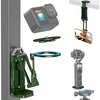 OMOTON TP02-Ultra Magnetic Action Camera Mount for DJI/GoPro iPhone，Black | Arca-type Adapter with 1/4″ Screw, 4 in 1 Phone Tripod for Travel Vlog, Adjustable & Swivel, for iPhone 12-17 Series(Green)