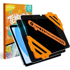 OMOTON Privacy Screen Protector for iPad A16 11th/10th Gen (11/10.9 Inch) | 2 Pack 9H Anti-Spy Tempered Glass, Scratch Resistant, Bubble-Free Install, Auto-Alignment, Case Friendly&Apple Pencil Support