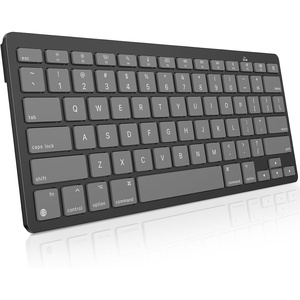 OMOTON Ultra-Slim Wireless Keyboard for Mac (MacOS 10.10+), Compact Size | Stable Bluetooth Connection, Ergonomic Tilt Angel, Auto Sleep Energy Saving & Portable for Business Trip, Black(Graphite Black & Gray)