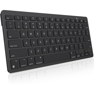 OMOTON Ultra-Slim Wireless Keyboard for Mac (MacOS 10.10+), Compact Size | Stable Bluetooth Connection, Ergonomic Tilt Angel, Auto Sleep Energy Saving & Portable for Business Trip, Black(Black)