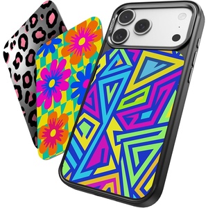 OMOTON for iPhone 17 Pro Max Case with Detachable Magnetic Backplates Black