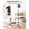 OMOTON 65″ Tablet Floor Stand Tripod for iPad with Remote, 360°Phone Holder