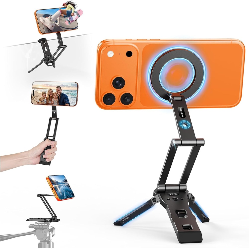image:imageOMOTON Magnetic Phone Tripod for iPhone 18Duo with ArcaSwiss amp 14 Screw