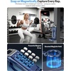 OMOTON TP02-Pro-CK Magnetic Phone Holder Kit with Fill Light & 2 Remotes(4-Blue)