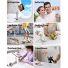 OMOTON TP02-Pro-CK Magnetic Phone Holder Kit with Fill Light & 2 Remotes(6-Silver)