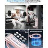 OMOTON TP02-Pro-CK Magnetic Phone Holder Kit with Fill Light & 2 Remotes(7-Pink)