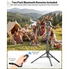 OMOTON TP02-Pro-CK Magnetic Phone Holder Kit with Fill Light & 2 Remotes(8-2-Black PK)