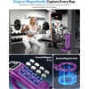 OMOTON TP02-Pro-CK Magnetic Phone Holder Kit with Fill Light & 2 Remotes(Purple)