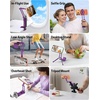 OMOTON TP02-Pro-CK Magnetic Phone Holder Kit with Fill Light & 2 Remotes(Purple)