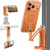 OMOTON TP02-Pro-CK Magnetic Phone Holder Kit with Fill Light & 2 Remotes(2-Orange)