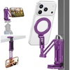 OMOTON TP02-Pro-CK Magnetic Phone Holder Kit with Fill Light & 2 Remotes(Purple)
