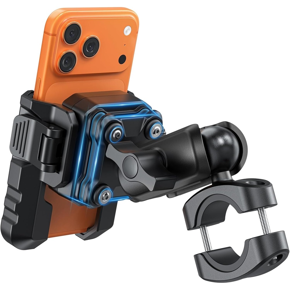 image:imageOMOTON Motorcycle Phone Mount AntiTheft CameraFriendly Bike Phone Holder