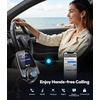 Nulaxy 1.8″ Color Screen 48W Bluetooth 5.4 Car Adapter FM Transmitter