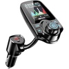 Nulaxy 1.8″ Color Screen 48W Bluetooth 5.4 Car Adapter FM Transmitter(Black)